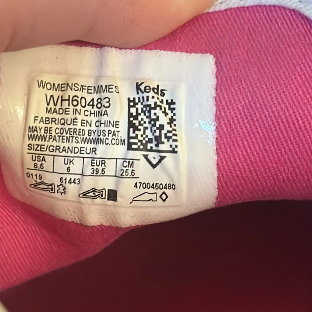 Kate Spade x Keds Kickstart Sneakers Size 8.5 Pink Ditsy Floral Twee - Image 8