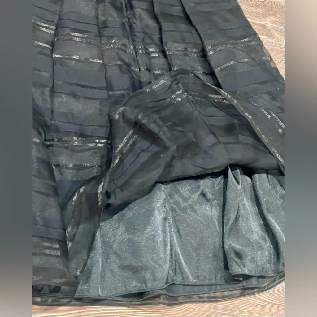 White House Black Market Ribbon Stripe Strapless Cocktail Dress - Sz 8 - EUC - Image 13