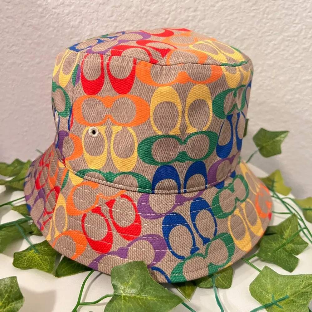 coach Rainbow Signature Bucket Hat - Image 2