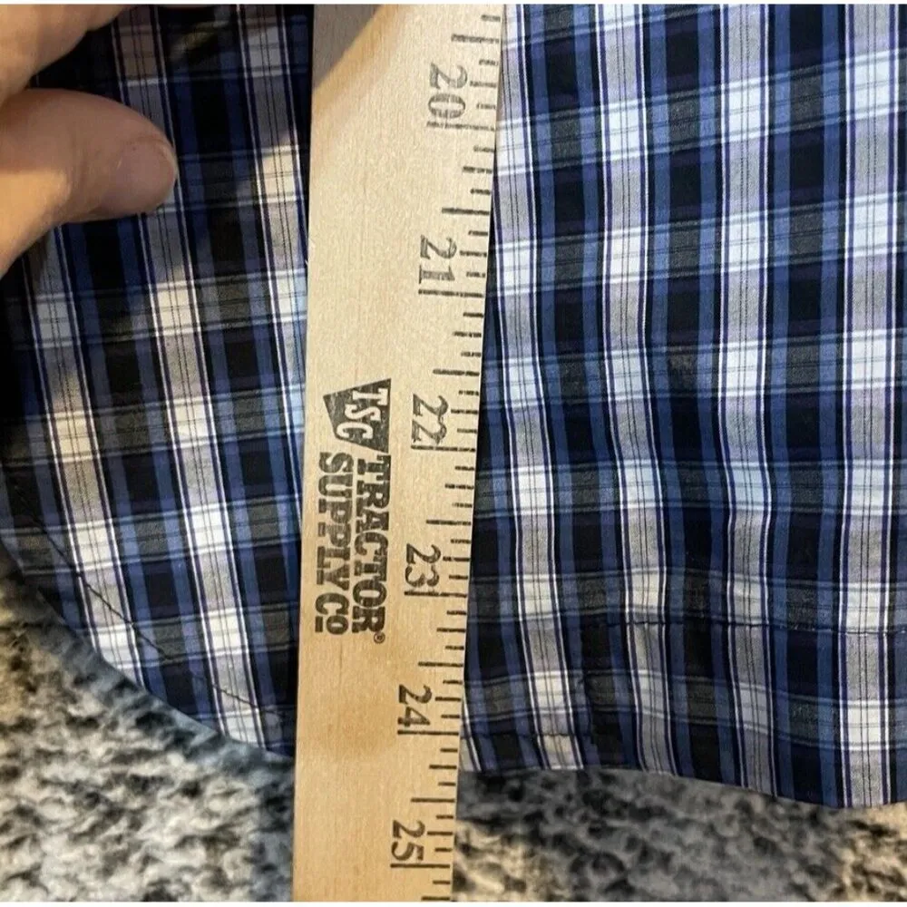 Banana Republic Womens Size Small Blue Plaid Shirt‎ Blazer Jacket Preppy Office - Image 4