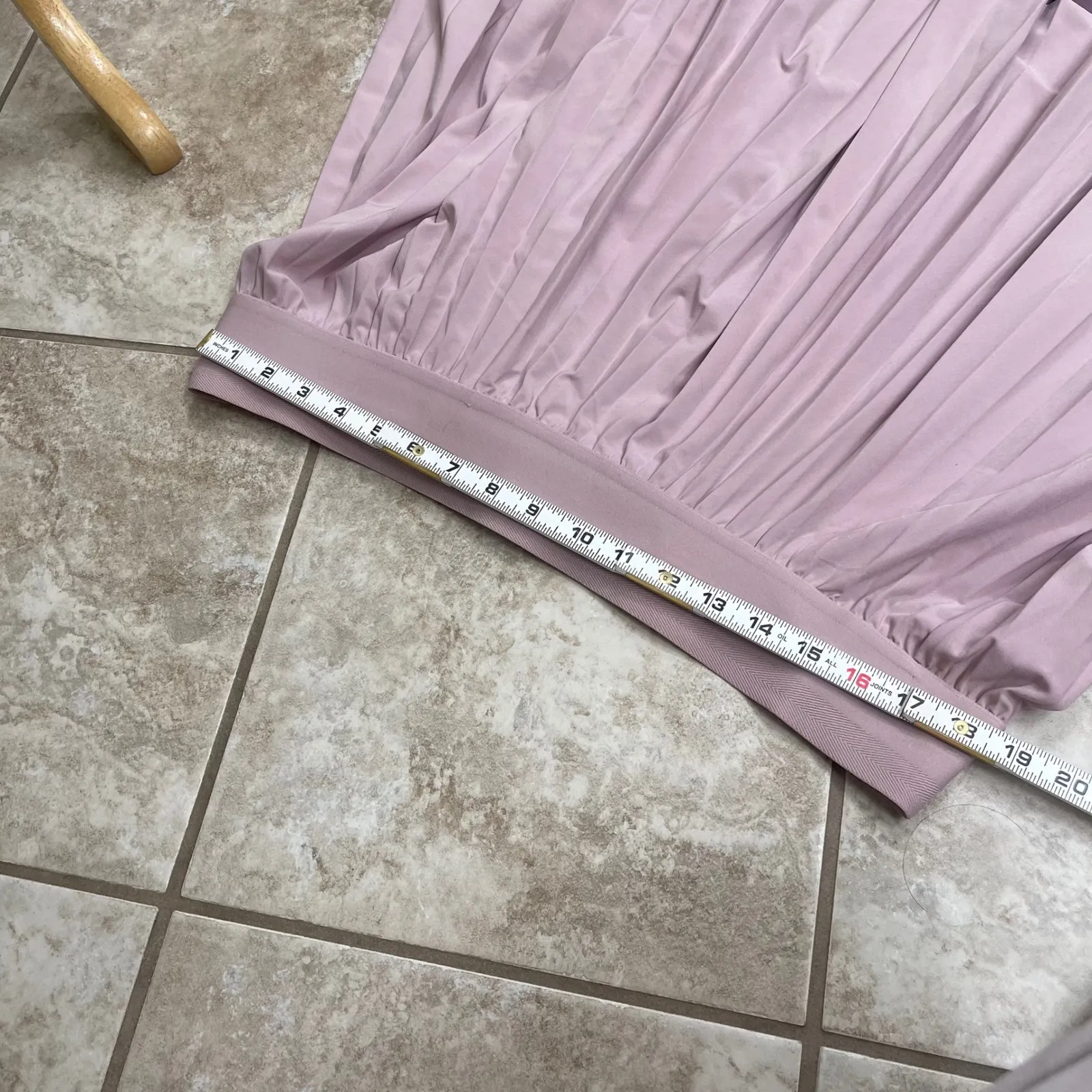 Athleta Swing Forward Pleated Midi Skirt Hi-Lo  Smoked Mauve Pink Size  1X Sp/23 - Image 8