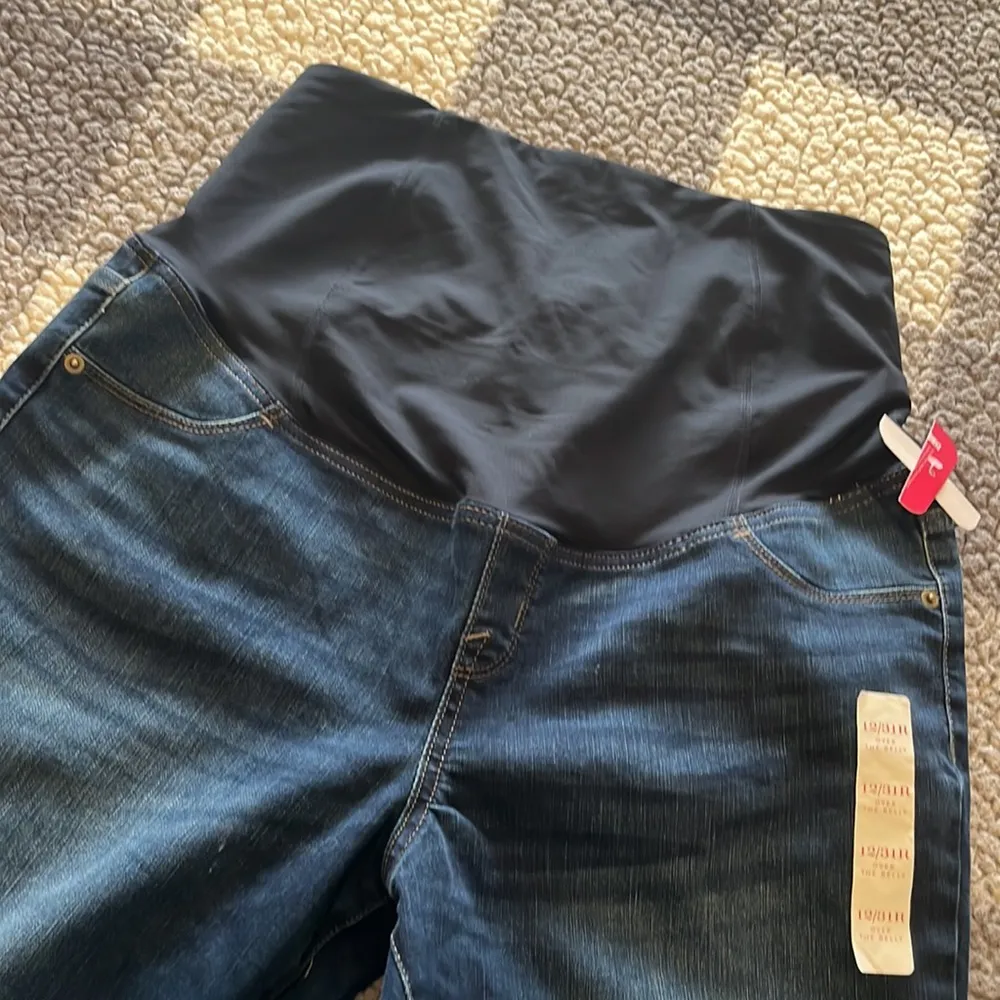 New Isabel Maternity Dark Skinny Jeans Size 12 or 31R NWT - Image 3