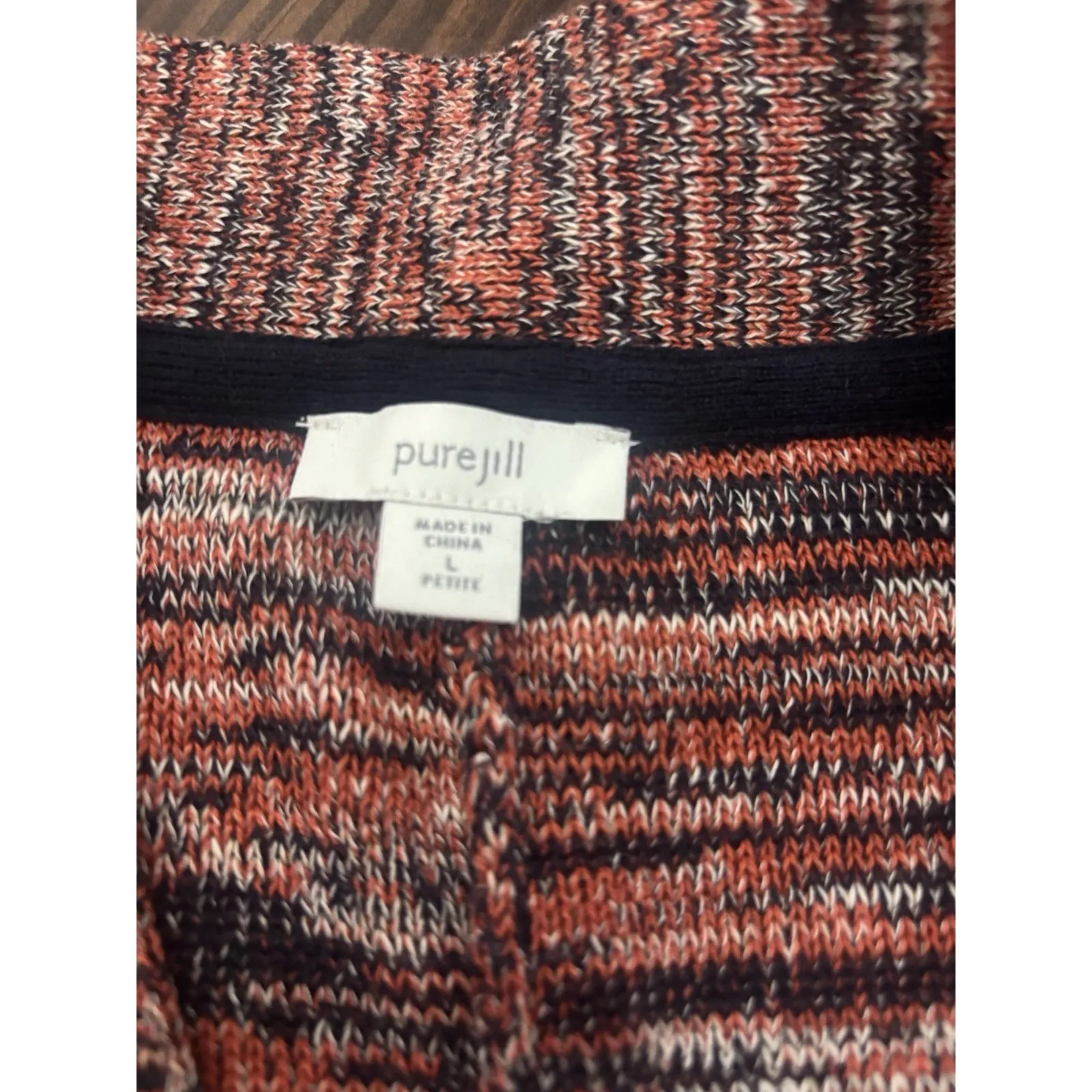 Pure Jill J Jill Pullover Tunic Top Size Large Petite Sweater - Image 5