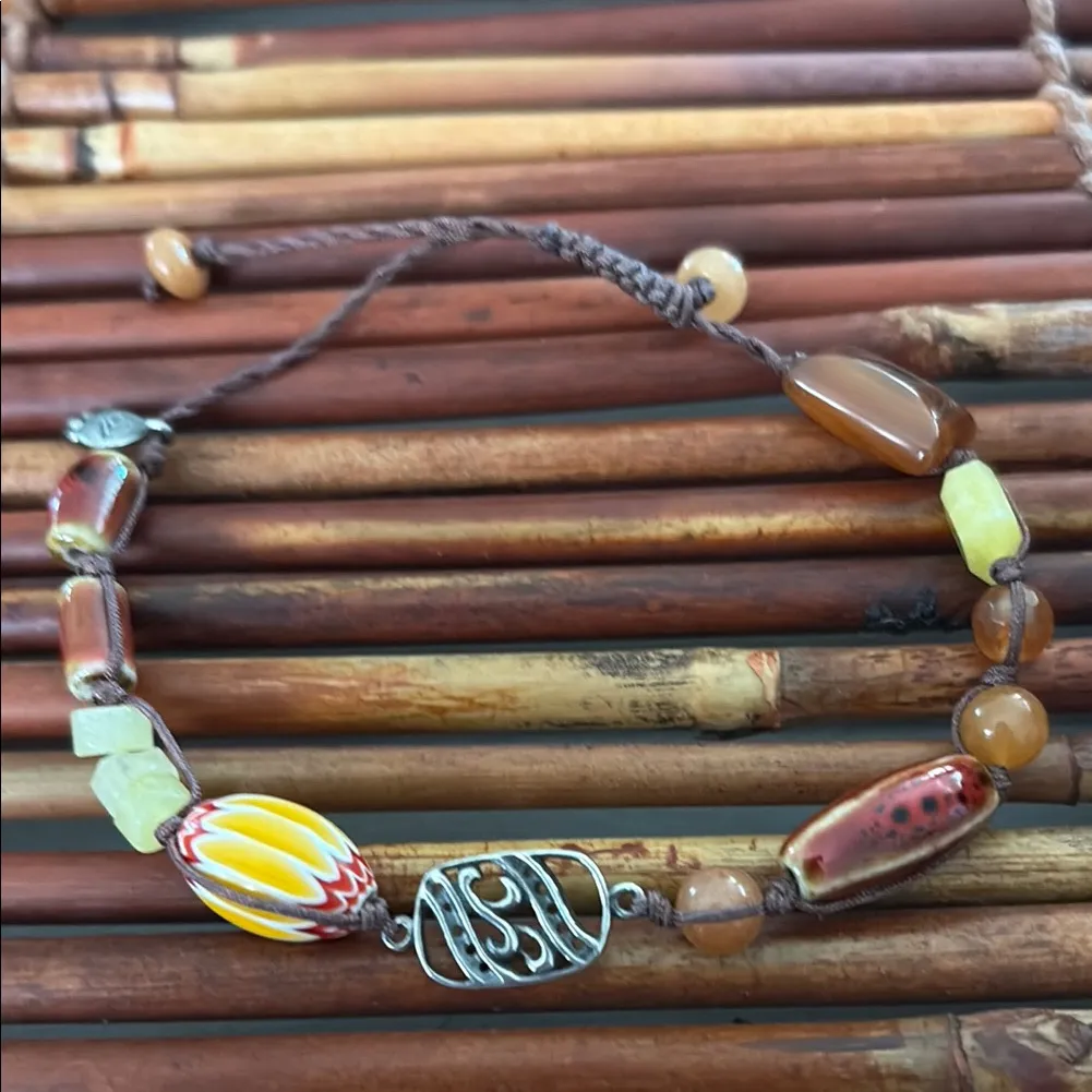 Silpada Multicolor Beaded Bracelet with Silver Charm - Image 3