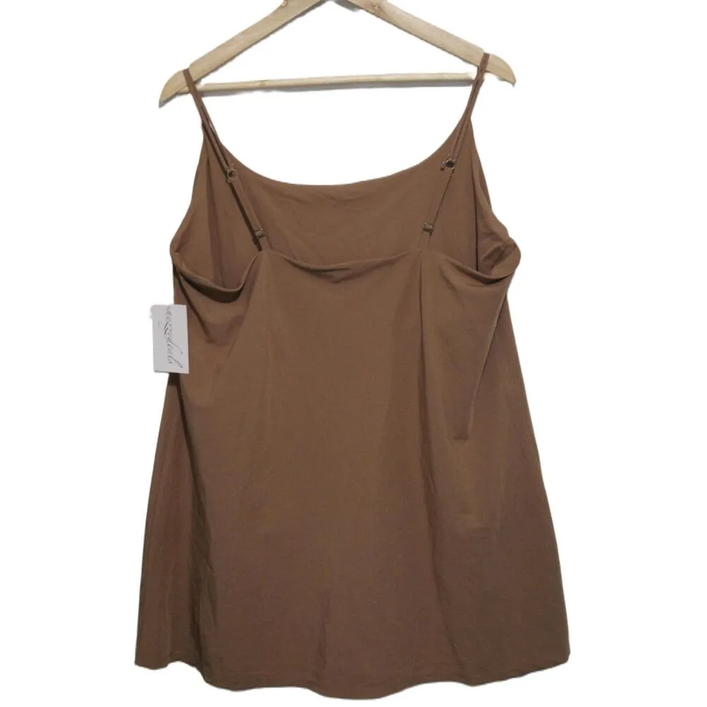 Abercrombie & Fitch Brown Sleeveless Cami Tank Top Slip Shapewear Size XL Petite - Image 2