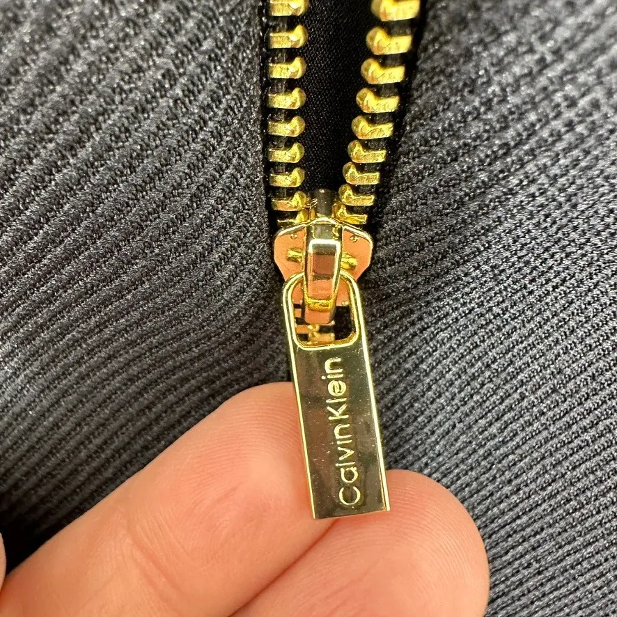 Calvin Klein Women's Navy Blue Collarless Suit Blazer Size 16W NWT Office Career - Image 4