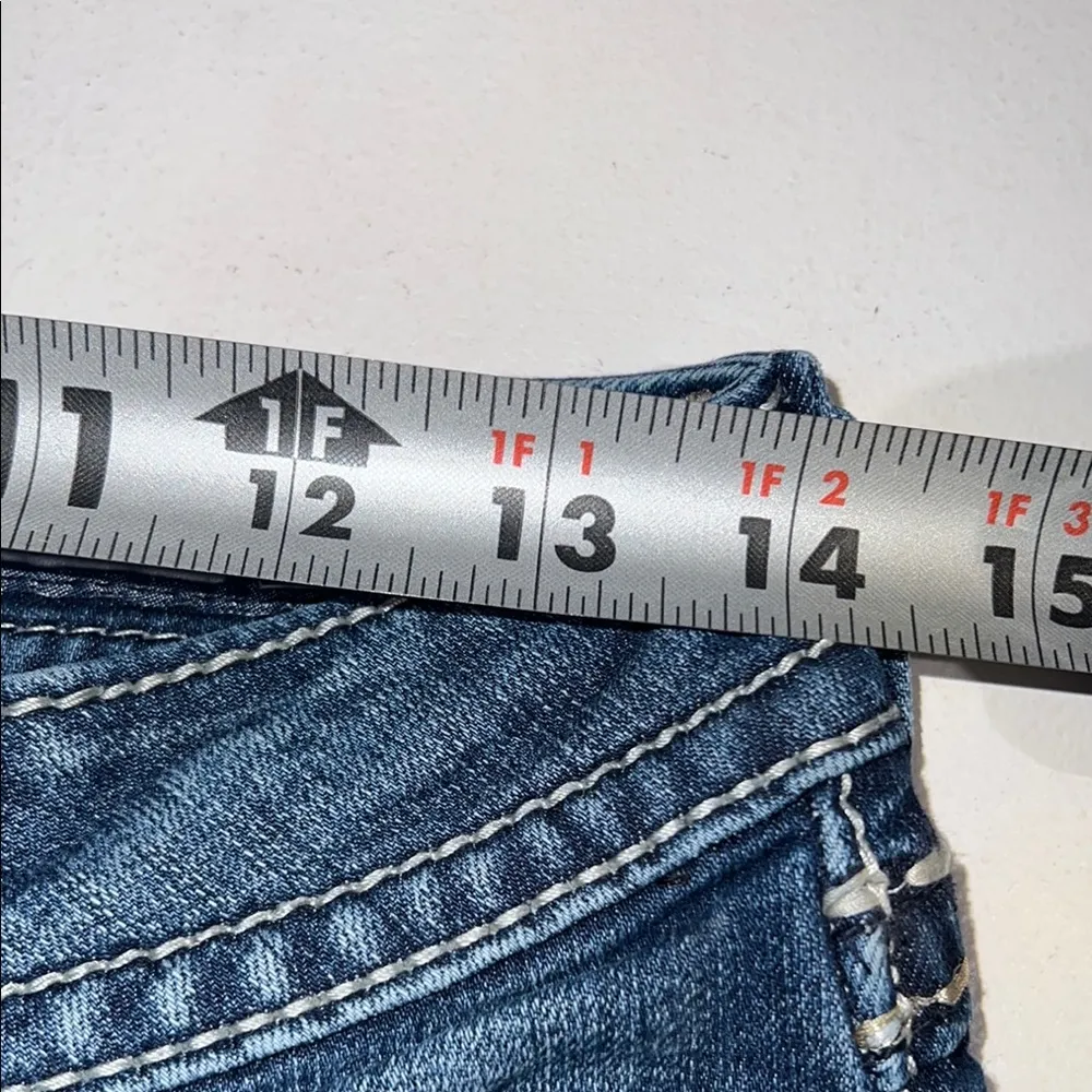 Miss Me Blue Skinny Jeans with Distressed Detailing thick stitch 28 - Image 8