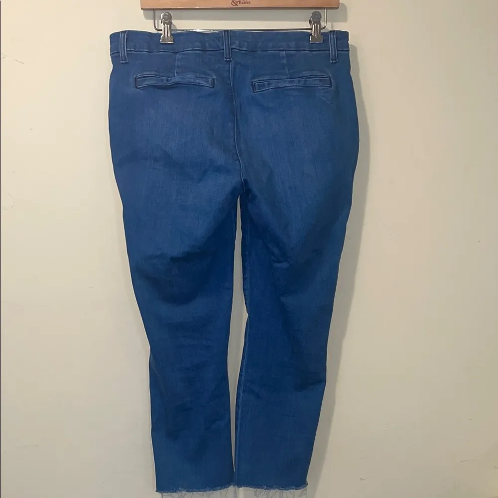 Womens Frank & Eileen Wicklow Italian Chino Denim Pants Raw Hem Jeans - Image 6