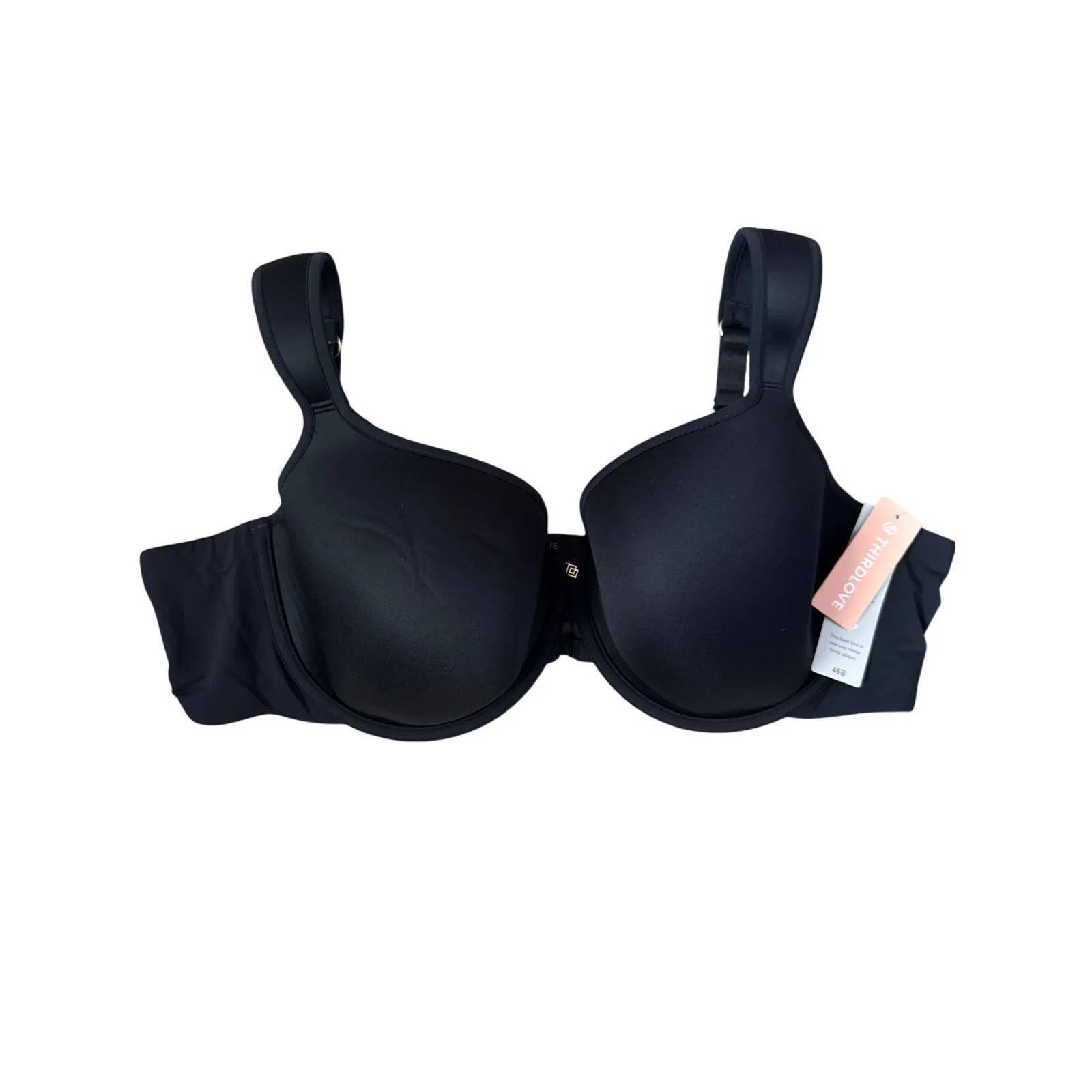 Third Love Perfect Full Coverage Underwire Bra in Black Size‎ 46B - Image 6