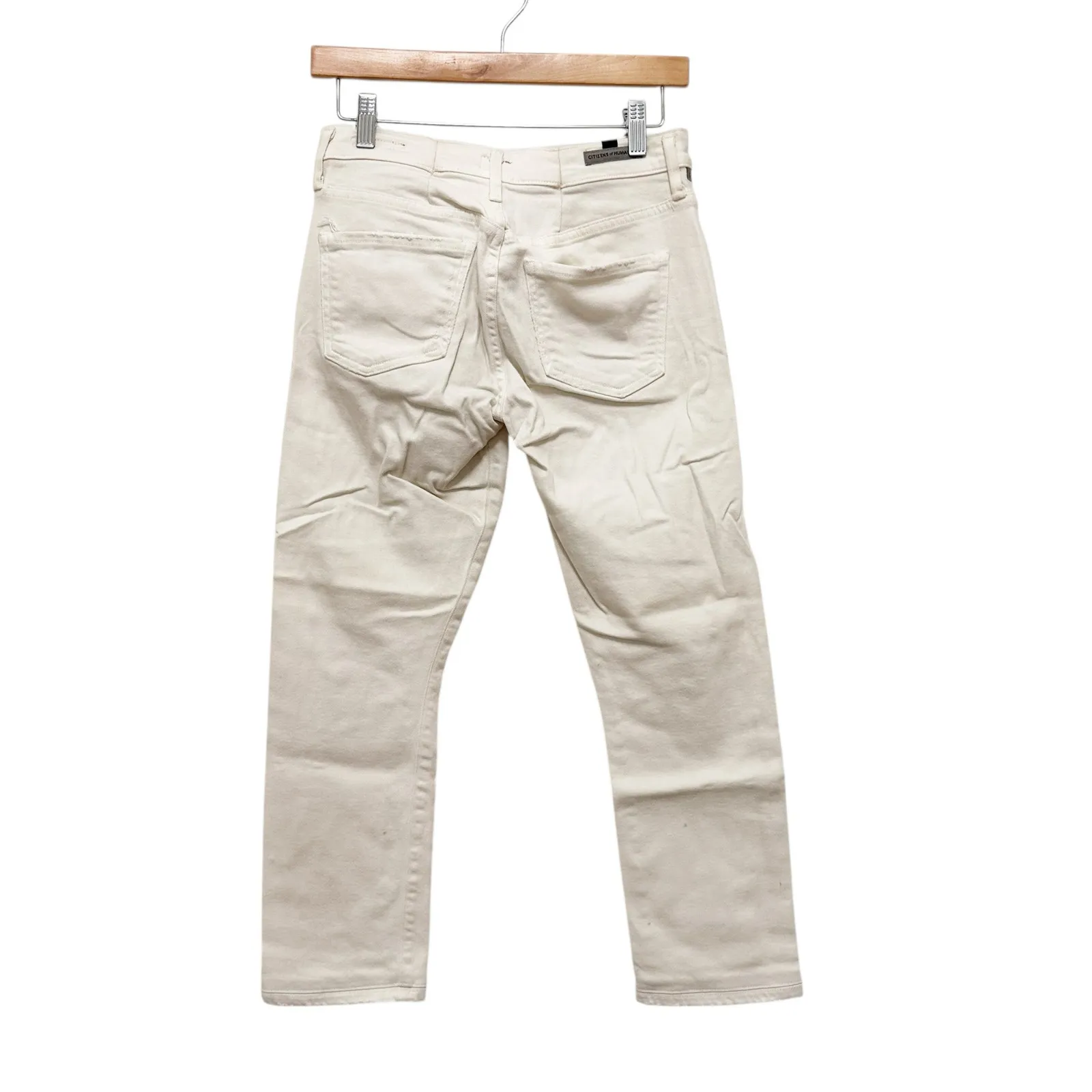 Citizens of Humanity White Emerson Slim Boyfriend Jeans Sz 24 - Image 8
