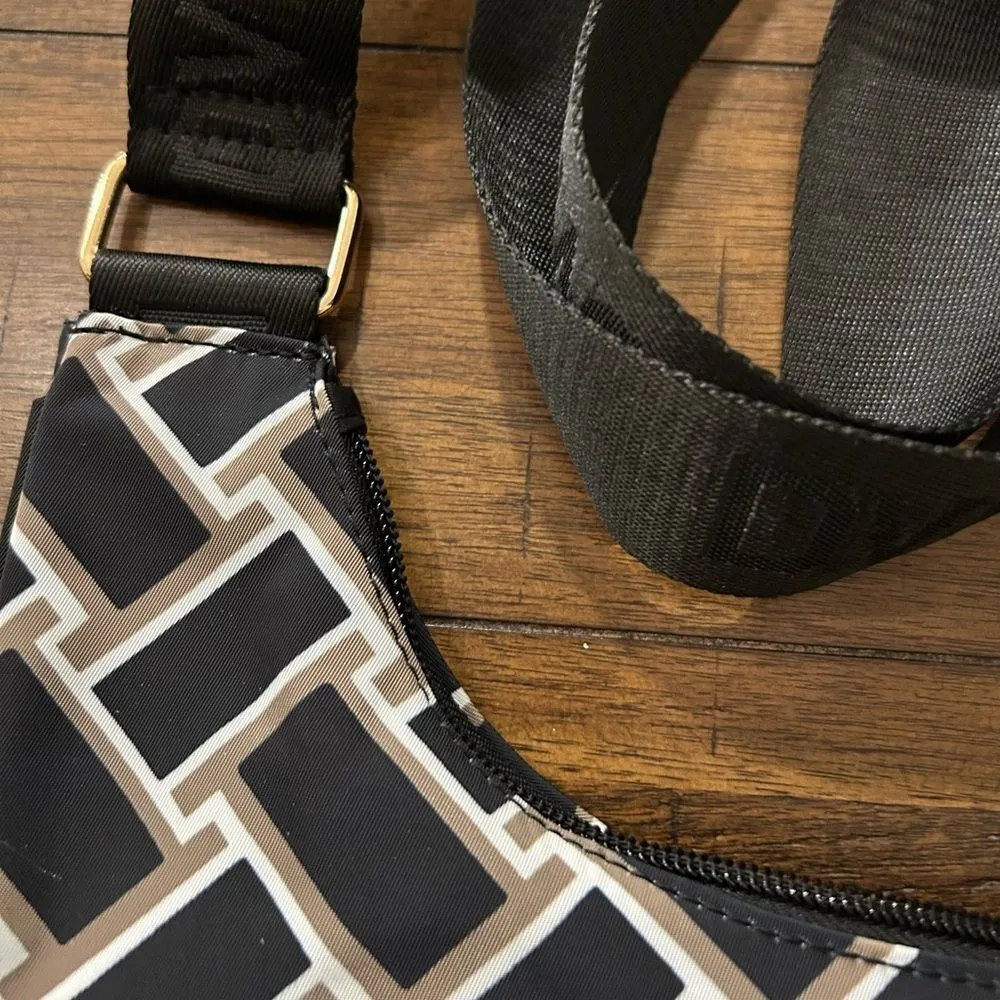 Diane Von Furstenberg Black Print Utility Crossbody Bag - Image 15