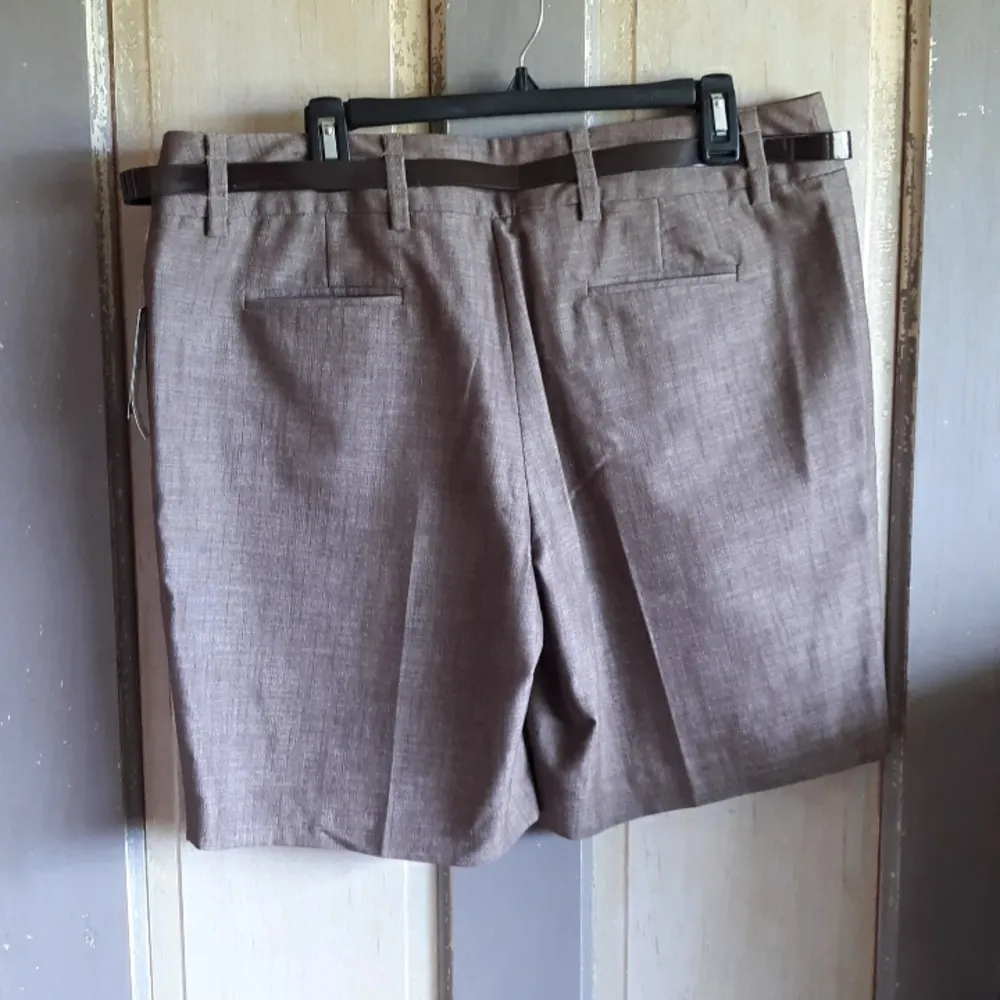 NWT AB Studio Brown Belted Bermuda Shorts - Image 4