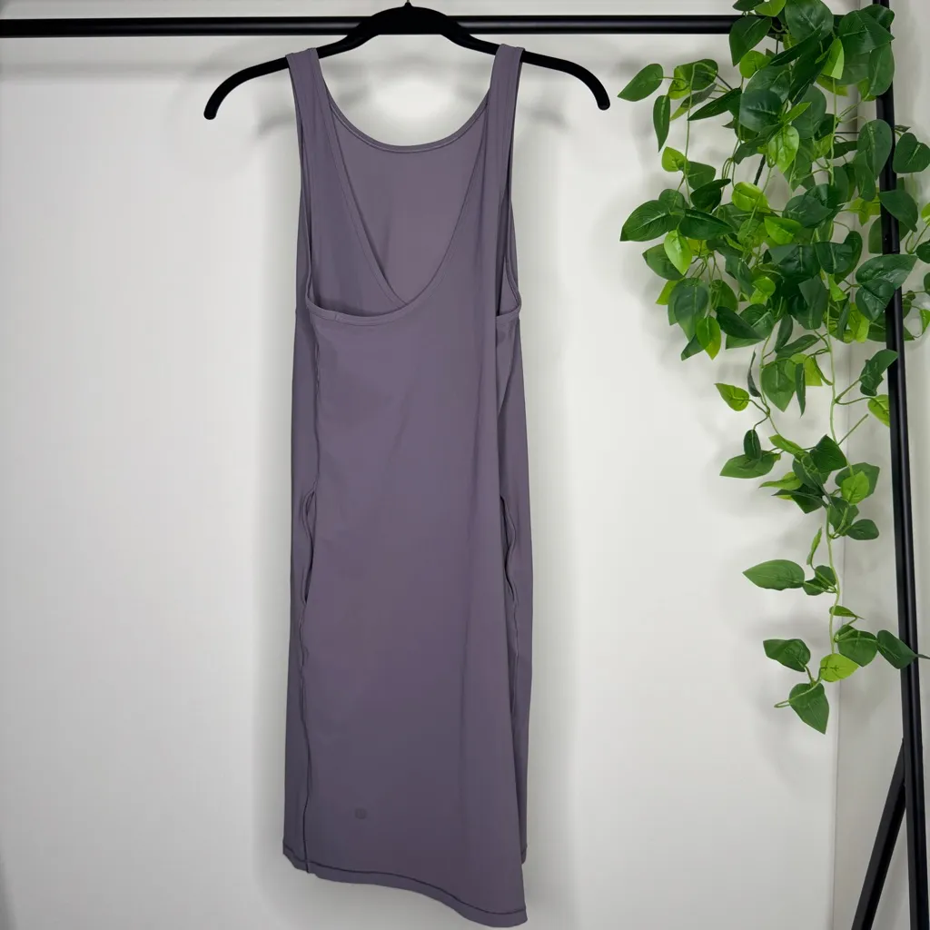 Lululemon Early Morning Dress Graphite Purple W1BJBS size 6 - Image 3