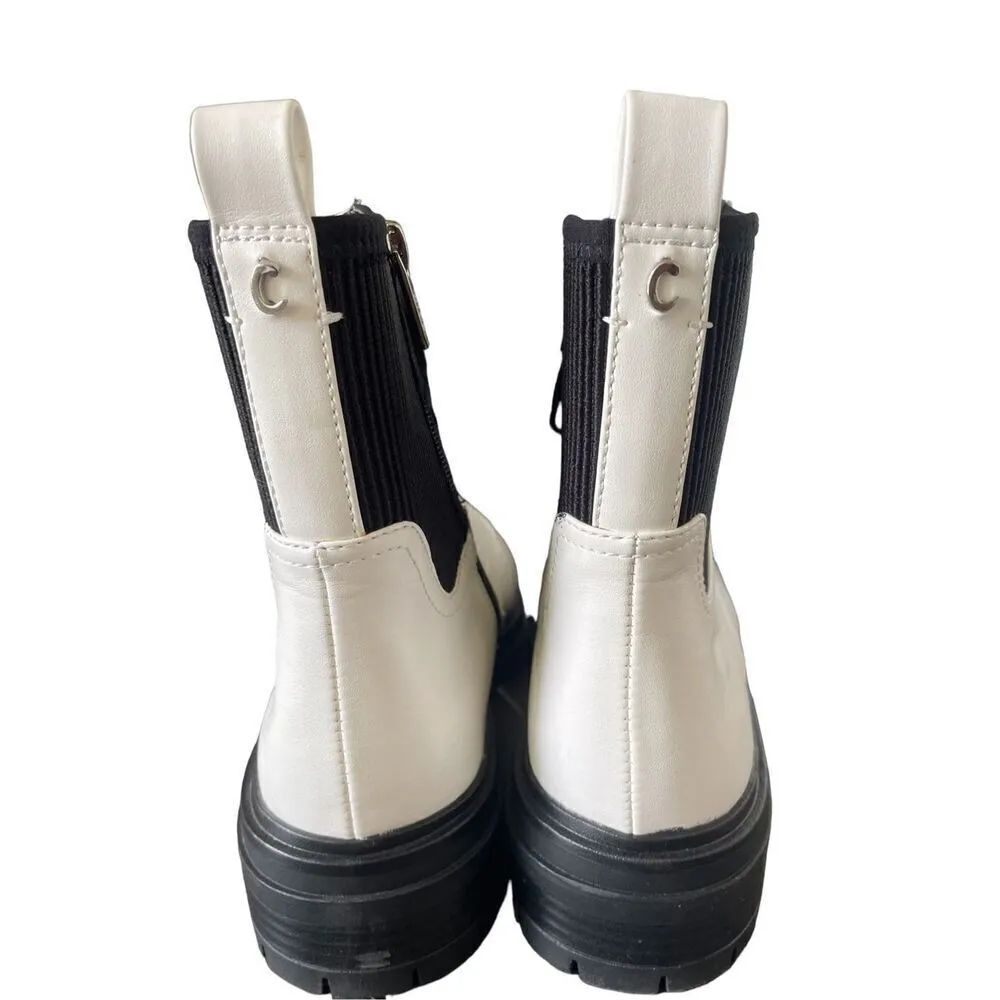 Circus by Sam Edelman Giovanny White / Black Combat Boot 9M Moto Boot/ Winter - Image 4