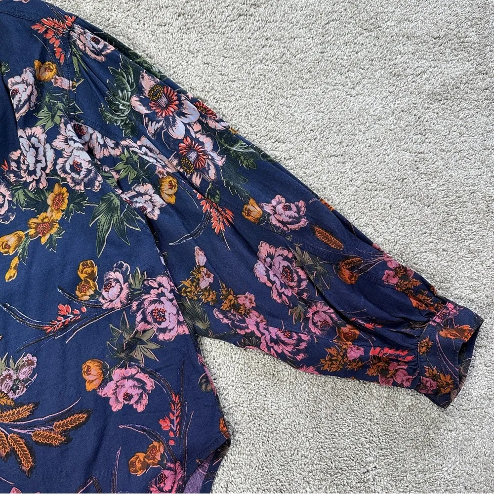 Pilcro and The Letterpress Evika Button Down Shirt Top Longsleeve Multicolored S - Image 7