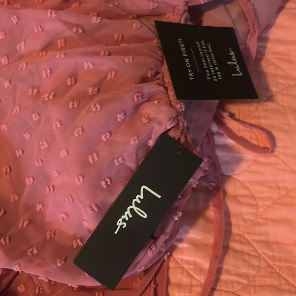 Pink Swiss Dot Puff Long Sleeve Mini Dress 🩷 - Image 7