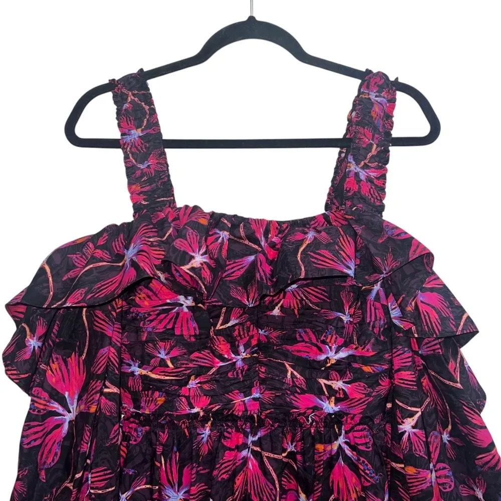 NEW NWT  Caprice Ruffled Floral Print Midi Dress Zinnia - Image 8