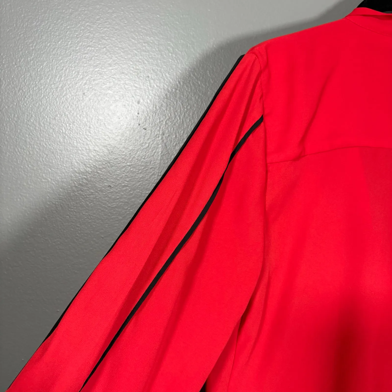 New York & Company Women's Red Retro Secretary Blouse - Image 7