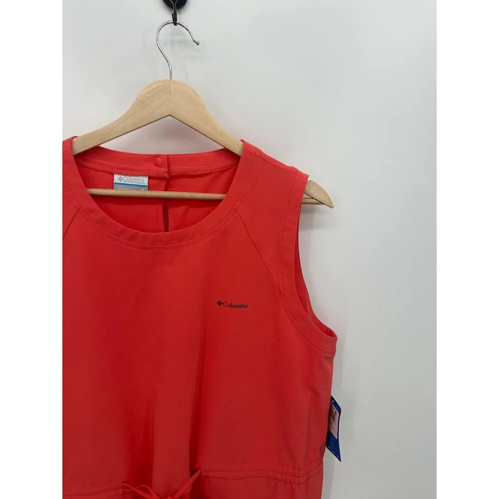 Columbia Omni Shield Bogata Bay Sleeveless Athletic Dress Women XL Salmon Hiking - Image 4