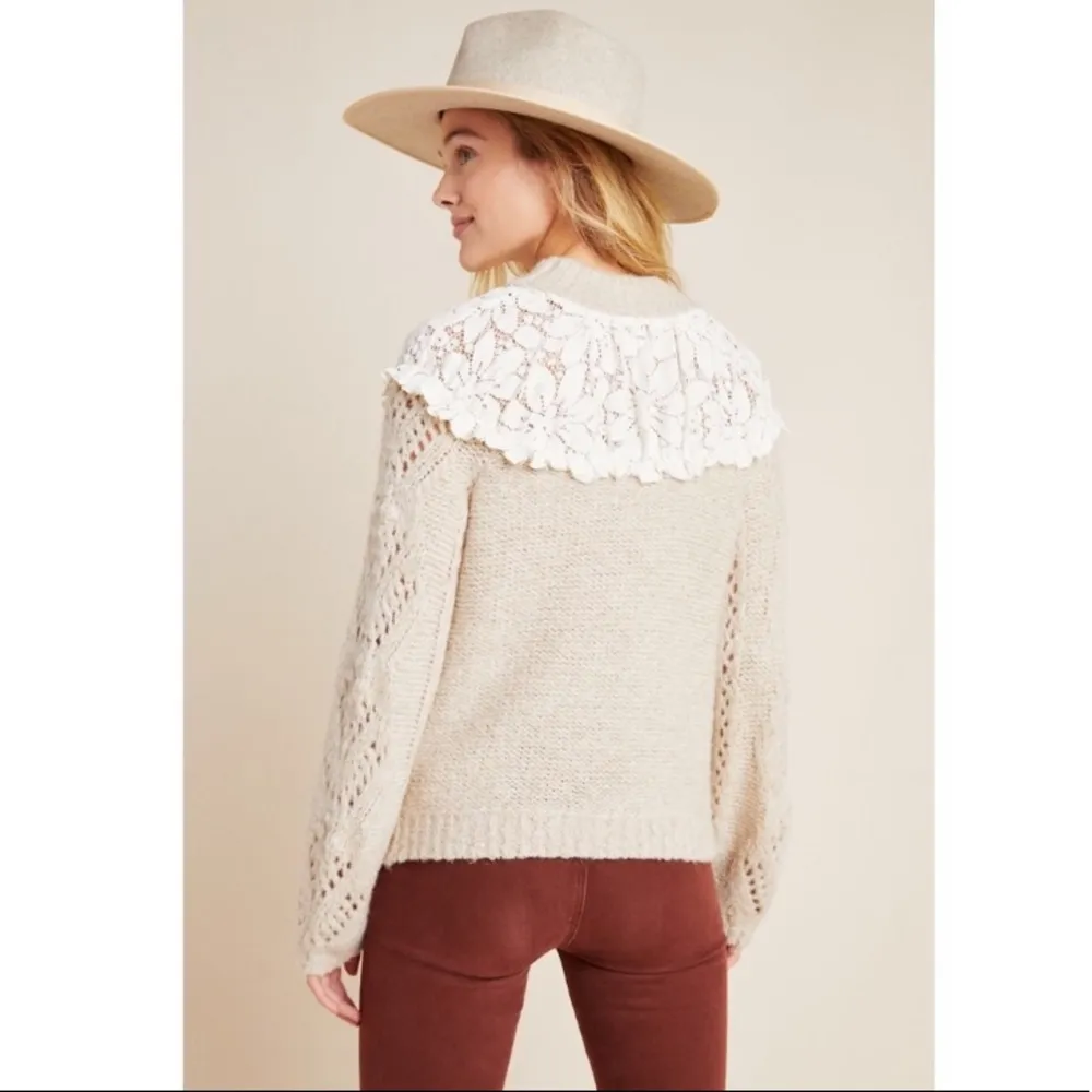 Anthropologie Suzanne Pointelle Sweater NEW - Image 2