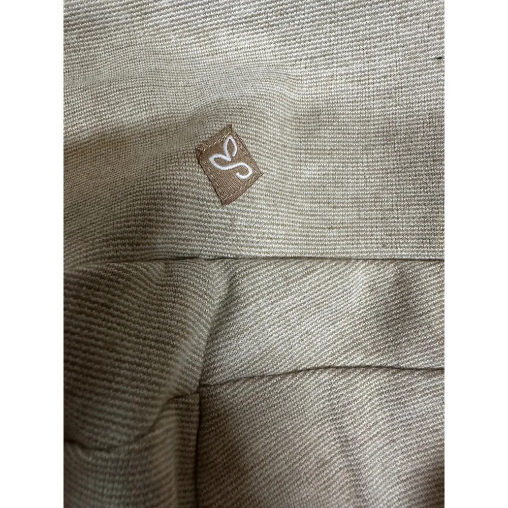 Prana Cream Colored Leggings Saddle Style Leggings Size Small Woven - Image 5