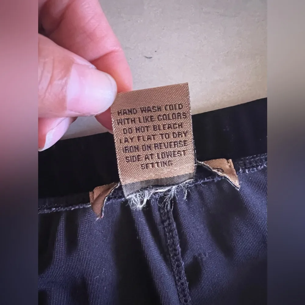 notations 1X Black Velour Pull-on Wide Leg Elegant Pants - Image 6