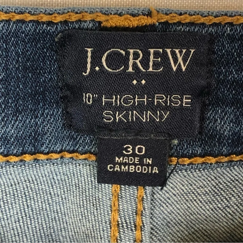 J. Crew Highest Rise Button Fly Skinny Jeans 30 - Image 5