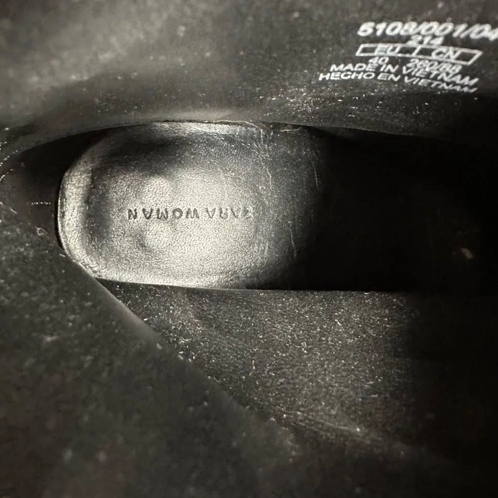 Zara Black Zip Front Ankle Boots Size 40/9 - Image 7