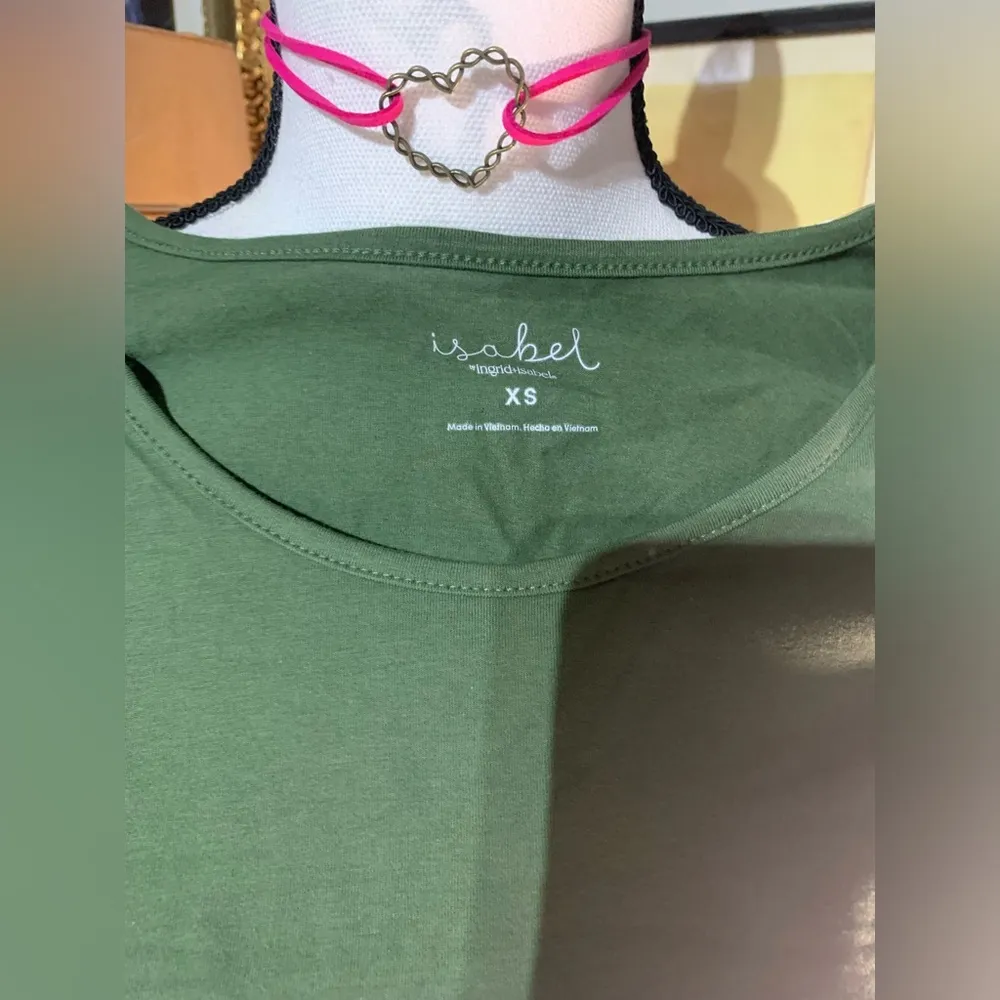 Isabel Maternity Army Green Ruched Midi Dress - Image 10