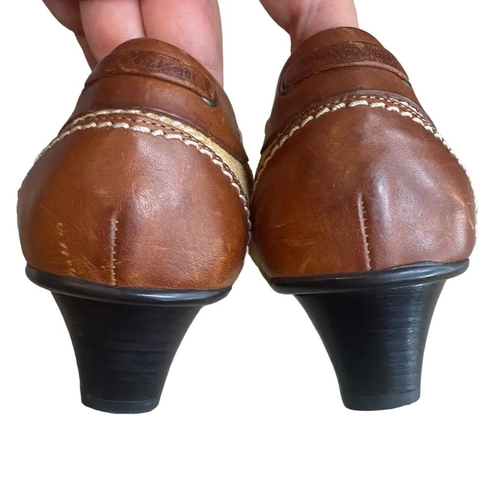 Bruno Magli Women’s 8.5 Italian Suede Bow‎ Accent Pump Heels Tan Brown Academia - Image 9