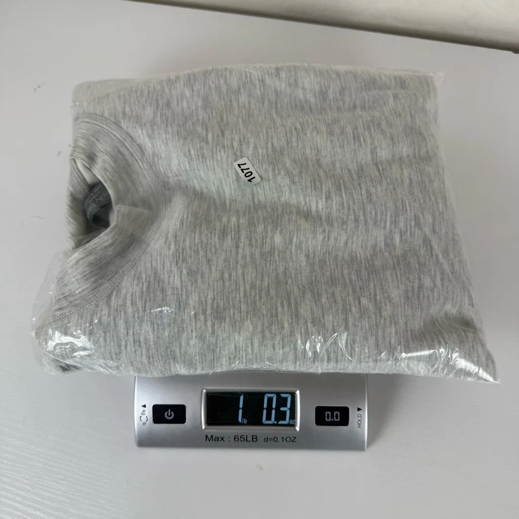 Sweaty Betty Sand Wash Gray Space Dye Crew Neck Side Tie Sweatshirt - Image 9