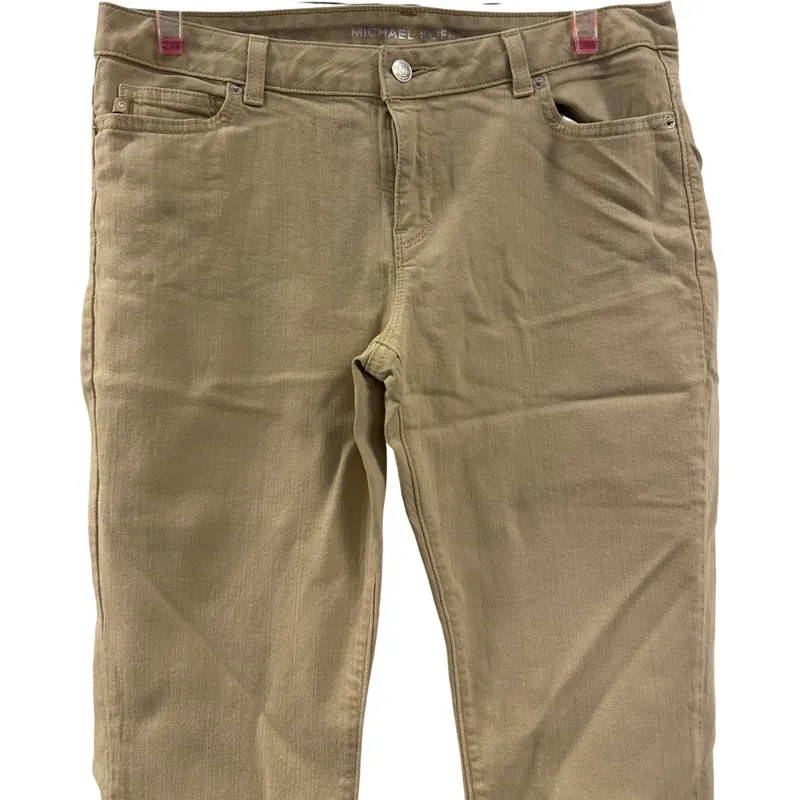 Michael‎ Kors Tan Jeans Women's Size 10 Slim Fit Cotton Spandex - Image 2