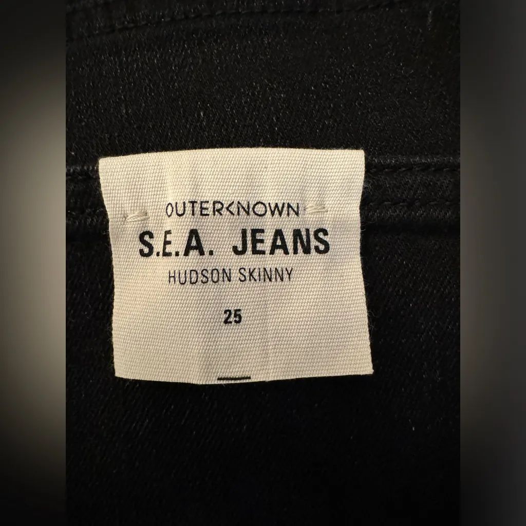 Outerknown S.E.A. Hudson Skinny High Rise Women’s Black Jeans Size 25 - Image 8
