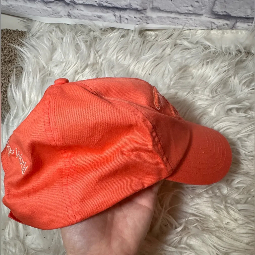 Disney Parks Coral Baseball Cap with “D” Logo‎ - Image 3