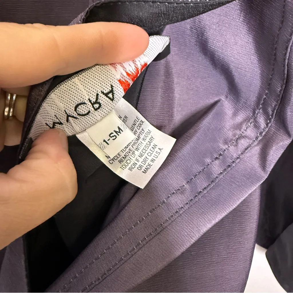 Mycra Pac Now Reversible Pleated Hood Coat – Made in USA Size Small Purple - Image 5