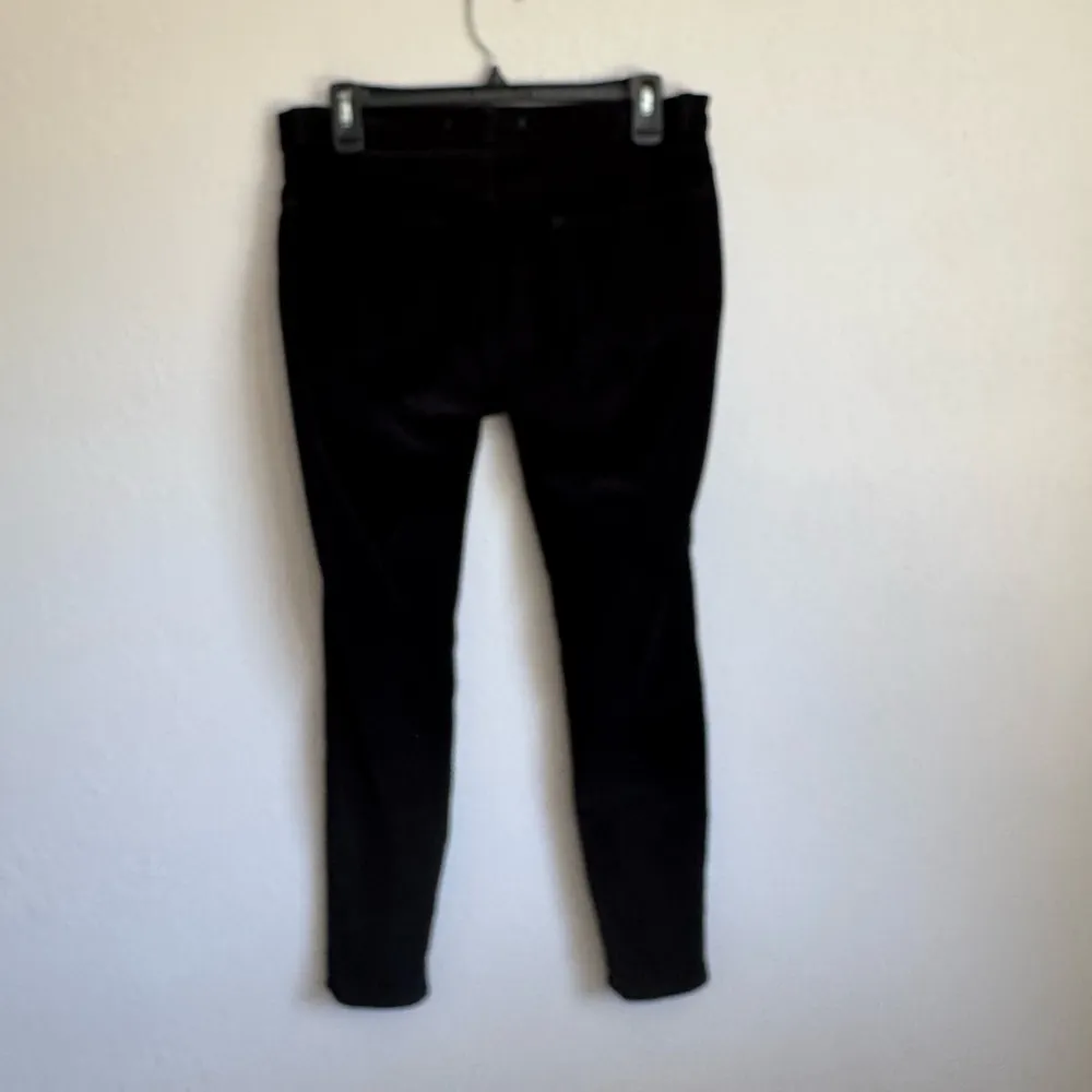 J Brand Black Velvet Skinny Jegging Jeans Womens 29 Stretch Classic Basic Velour - Image 4