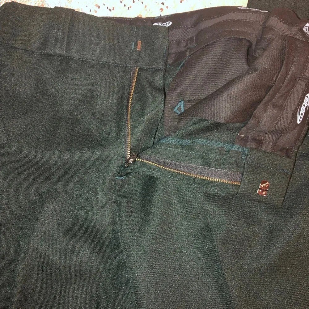 NWT Elbeco 8 green Occupational Pants, elastic waist, zip, hook closure, - Image 3