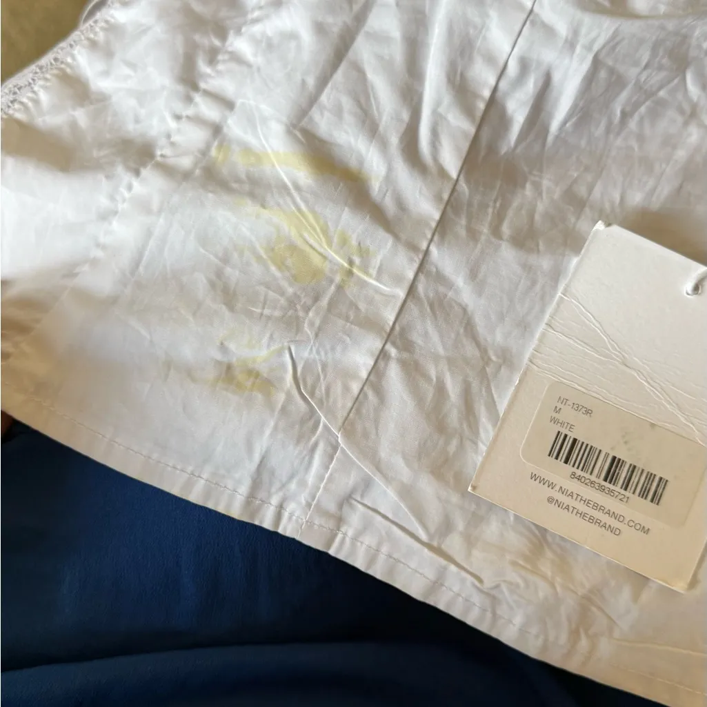 NWT NIA flawed White Sleeveless Corset Top Size M - Image 13