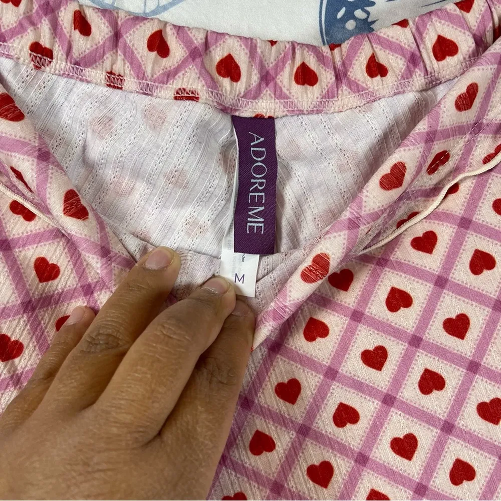 Adore me Audra Novelty Pink pajama set SZ M - Image 13