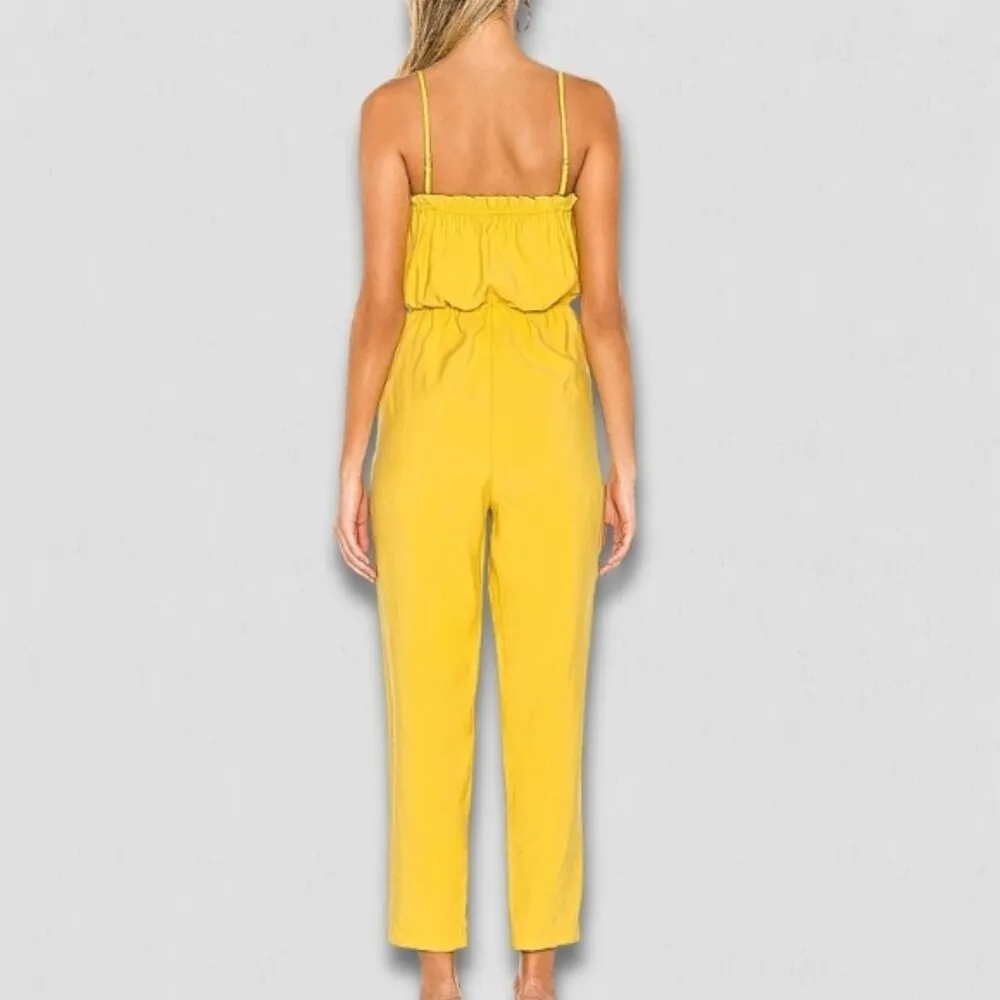 BCBGeneration  Yellow Strapless Jumpsuit Rayon Blend - Small - Image 2