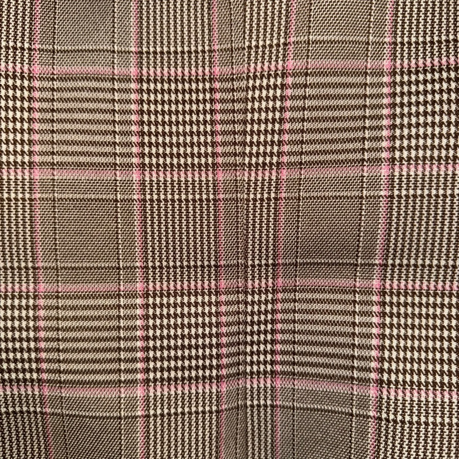 BELLE & BLOOM Too Cool For Work Double Breasted‎ Lined Brown Pink BlazerS EUC - Image 6