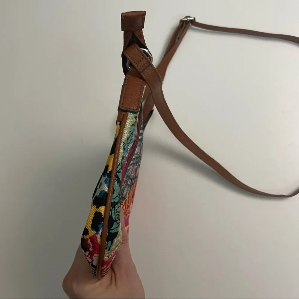 Lily Bloom Purse Crossbody Patchwork Floral Boho Bohemian Art To Wear Small - Image 10