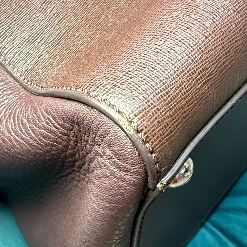 Fendi 2jours Dark Brown Large Leather Tote - Image 6