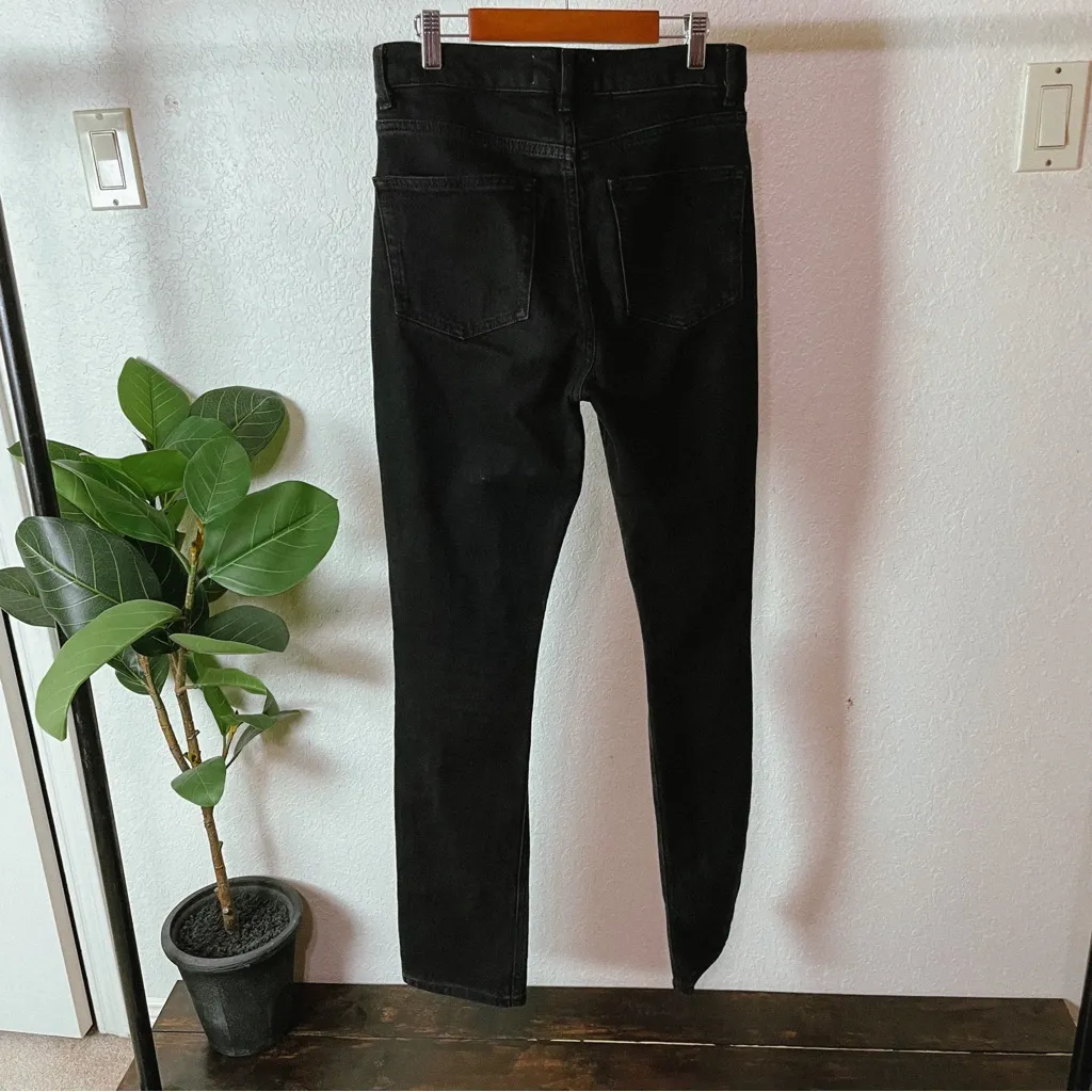 Reformation Liza High Rise Straight Jeans Size 26 in Black - Image 9