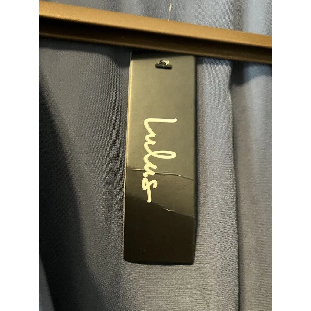 Lulus Jumpsuit‎ Women Medium One Piece Blue Tie Modern City Preppy Office NWT - Image 5