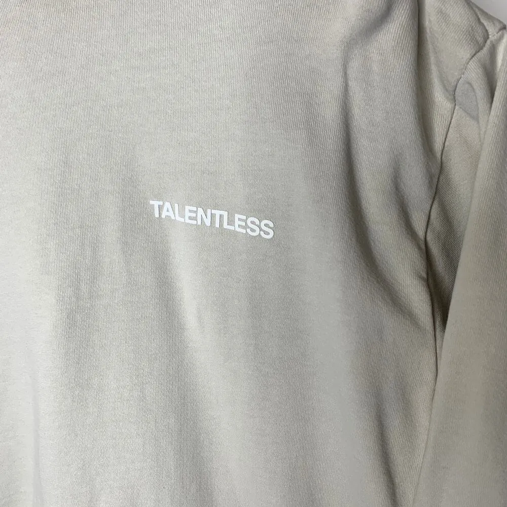 NWT Talentless Beige Hoodie Sz Medium - Image 2