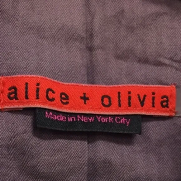 ALICE + OLIVIA LILAC DISTRESSED LAMBSKIN JACKET - Image 6