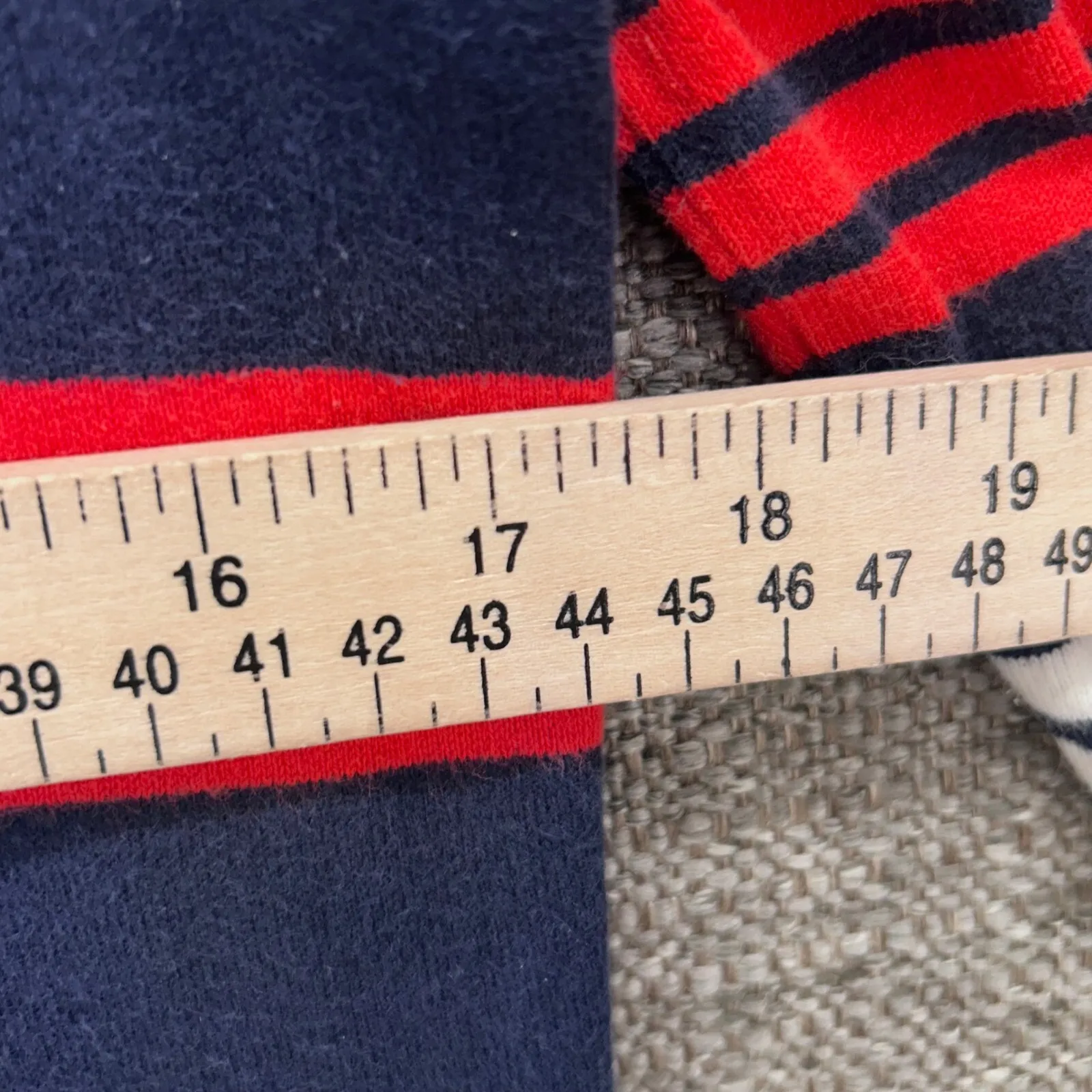 Uniqlo‎ Striped Dress Navy Red Medium - Image 8