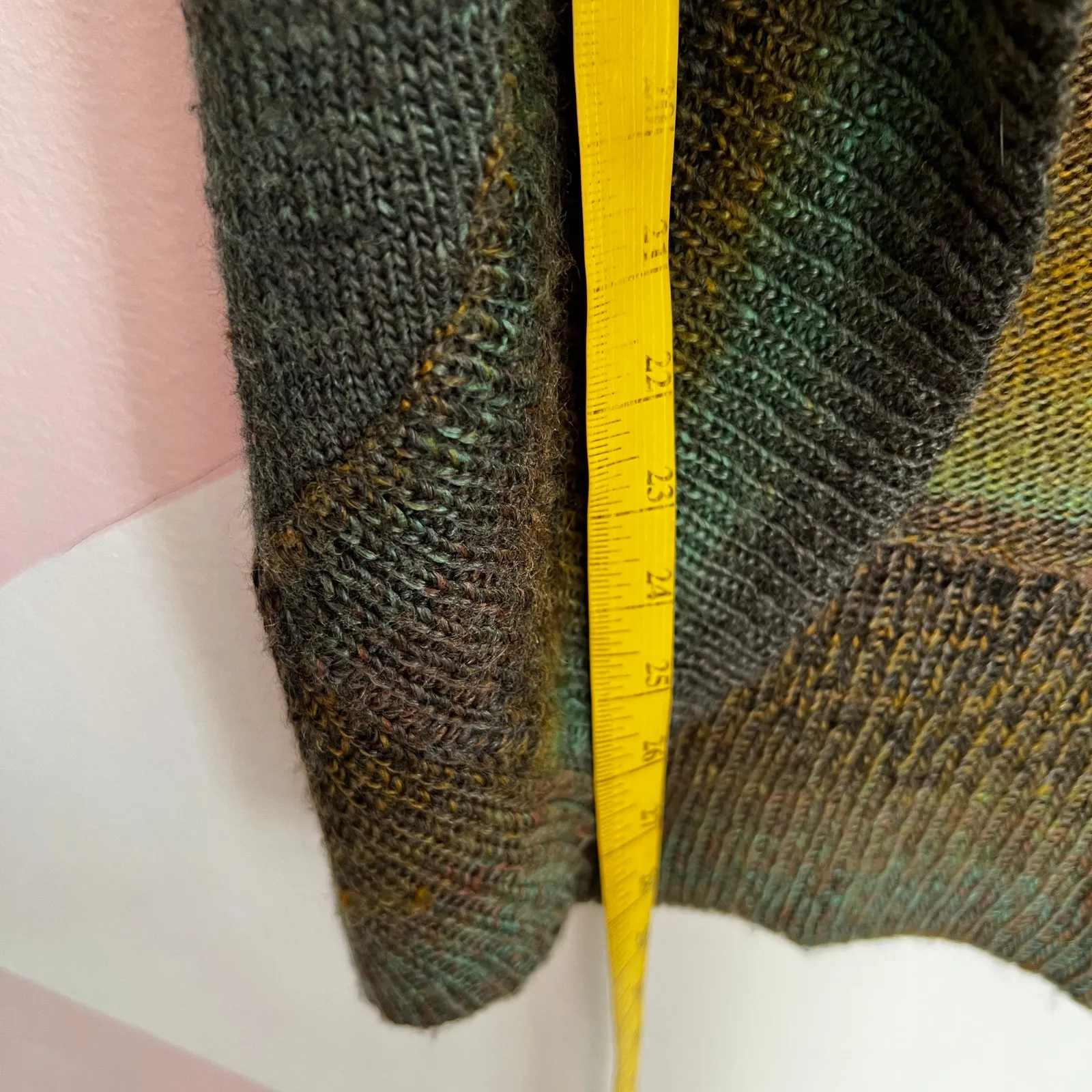 Brown Cardigan Vest Y2K 2000s Boho‎ Retro Fairy Grunge Small - Image 5