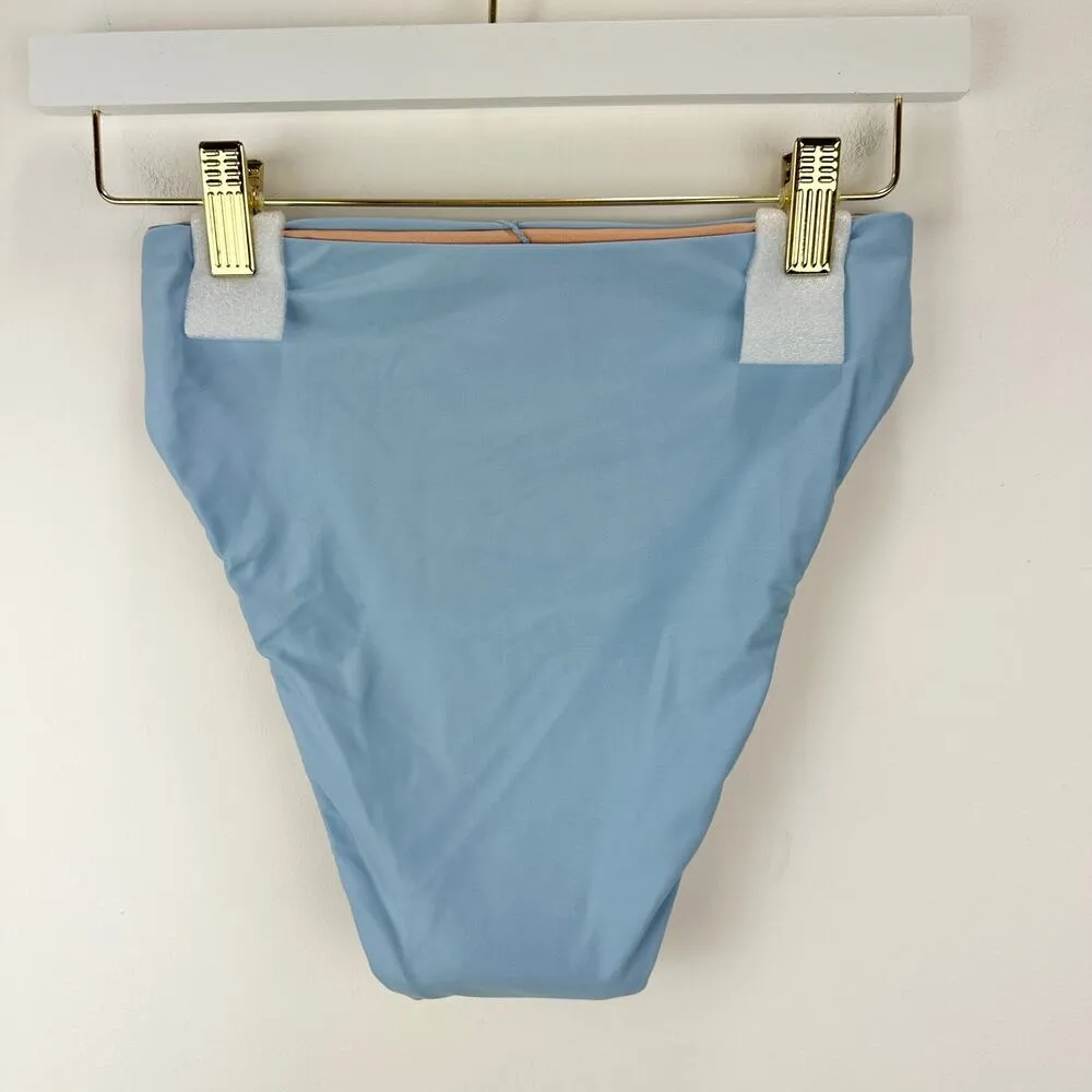 J.Crew High Rise Bikini Bottom Coastal Light Blue Beach Resortwear XS NWT - Image 11
